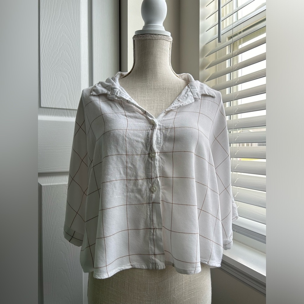 Women's White Button Down Shirt